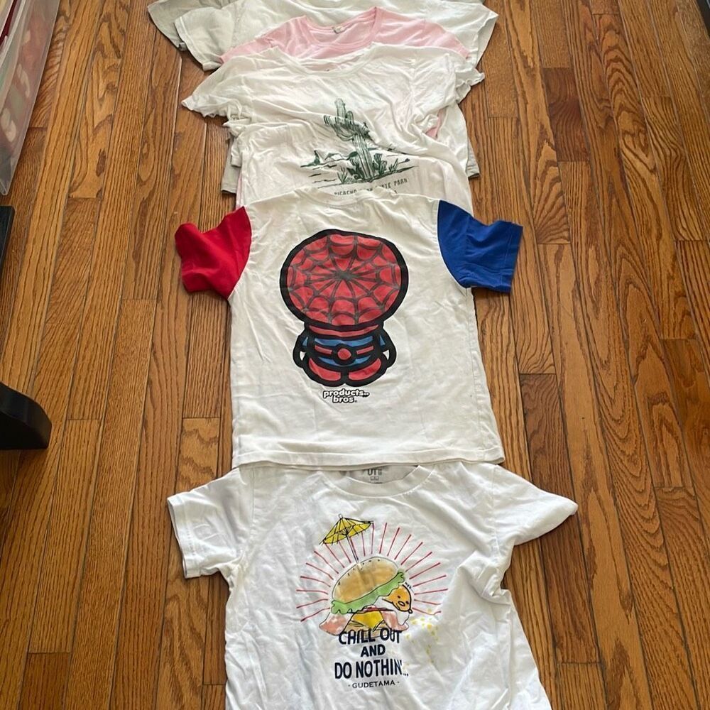 Bundle of 6 short sleeve women’s kawaii anime nature funny t shirts size small - Picture 16 of 16